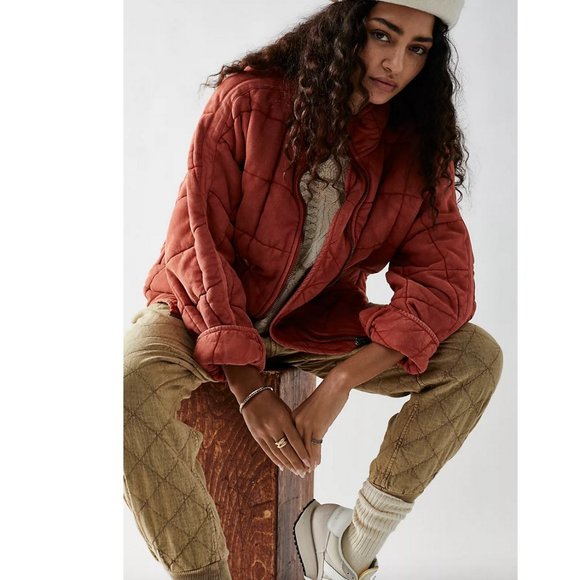 We the Free Dolman Sleeve Quilted Jacket - Myrrh - Picture 5 of 16